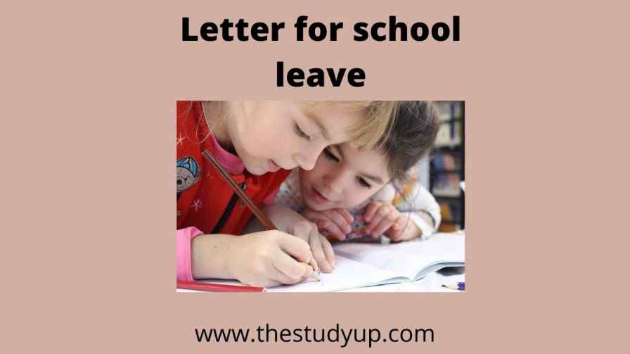 letter for school leave