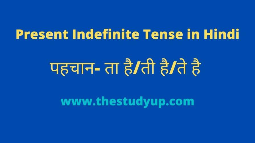 Present Indefinite Tense in Hindi