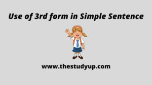 Use of 3rd form in Simple Sentence