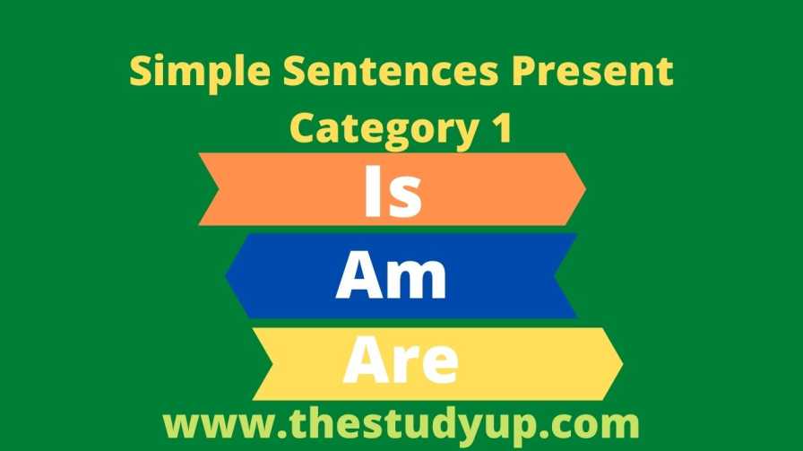 simple sentences present category 1
