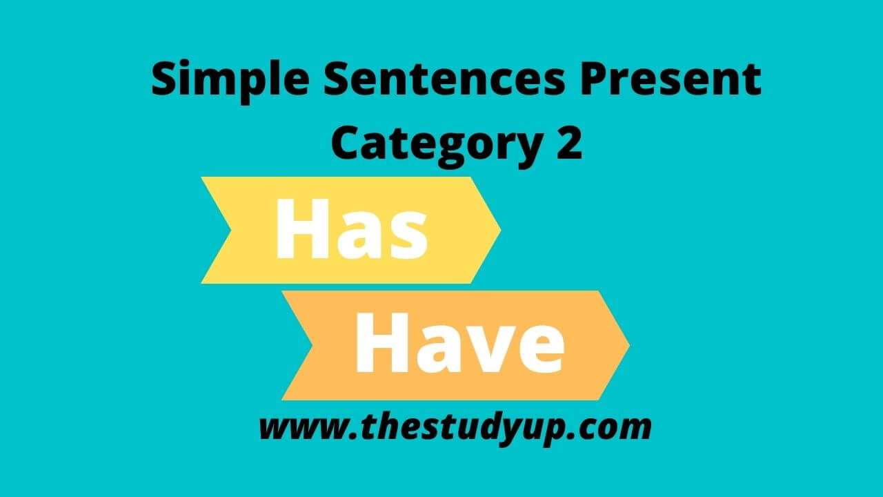Simple Sentences Present Category 2