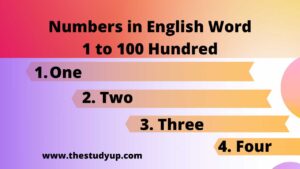 numbers in english word